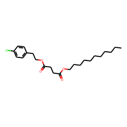 Succinic acid, 4-chlorophenethyl undecyl ester