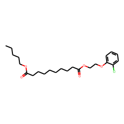 Sebacic acid, 2-(2-chlorophenoxy)ethyl pentyl ester