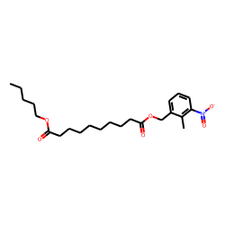 Sebacic acid, 2-methyl-3-nitrobenzyl pentyl ester