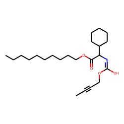 Glycine, 2-cyclohexyl-N-(but-2-yn-1-yl)oxycarbonyl-, decyl ester