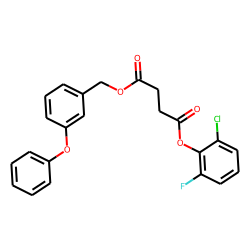 Succinic acid, 2-chloro-6-fluorophenyl 3-phenoxybenzyl ester