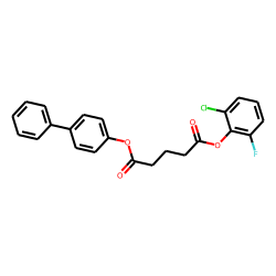 Glutaric acid, 2-chloro-6-fluorophenyl 4-biphenyl ester