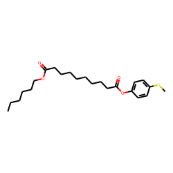 Sebacic acid, hexyl 4-methylthiobenzyl ester