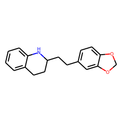 2-(3',4'-Methylenedioxyphenylethyl)-1,2,3,4- tetrahydroquinoline
