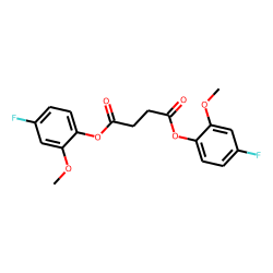 Succinic acid, di(4-fluoro-2-methoxyphenyl) ester