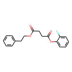Succinic acid, 2-fluorophenyl phenethyl ester