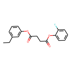 Succinic acid, 2-fluorophenyl 3-ethylphenyl ester