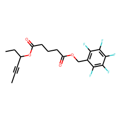 Glutaric acid, hex-4-yn-3-yl pentafluorobenzyl ester