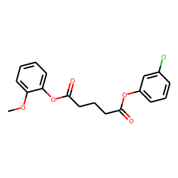 Glutaric acid, 3-chlorophenyl 2-methoxyphenyl ester