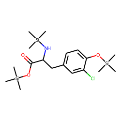 Trimethylsilyl 3-(3-chloro-4-[(trimethylsilyl)oxy]phenyl)-2-[(trimethylsilyl)amino]propanoate