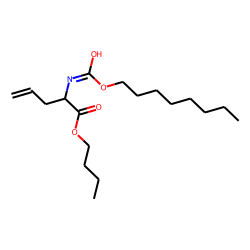 2-Aminopent-4-enoic acid, N-octyloxycarbonyl-, butyl ester