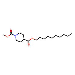 Isonipecotic acid, N-methoxycarbonyl-, decyl ester