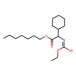 Glycine, 2-cyclohexyl-N-ethoxycarbonyl-, heptyl ester