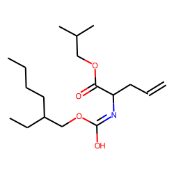 2-Aminopent-4-enoic acid, N-(2-ethylhexyloxycarbonyl)-, isobutyl ester