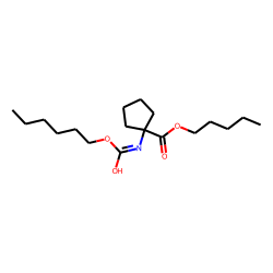 1-Aminocyclopentanecarboxylic acid, N-hexyloxycarbonyl-, pentyl ester