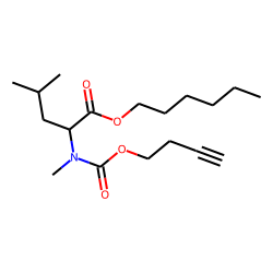 L-Leucine, N-methyl-N-(but-3-yn-1-yloxycarbonyl)-, hexyl ester