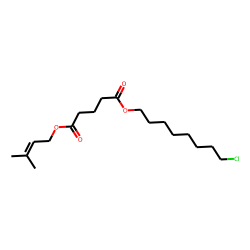 Glutaric acid, 3-methylbut-2-en-1-yl 8-chlorooctyl ester