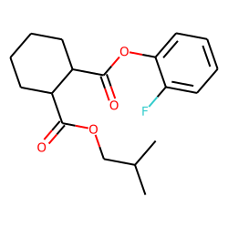 1,2-Cyclohexanedicarboxylic acid, 2-fluorophenyl isobutyl ester