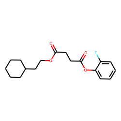 Succinic acid, 2-fluorophenyl 2-cyclohexylethyl ester
