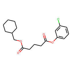 Glutaric acid, cyclohexylmethyl 3-chlorophenyl ester