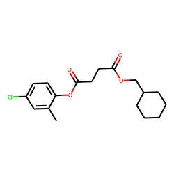 Succinic acid, cyclohexylmethyl 4-chloro-2-methylphenyl ester