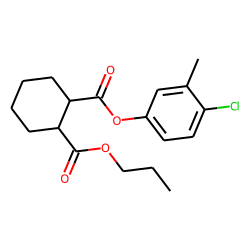 1,2-Cyclohexanedicarboxylic acid, 4-chloro-3-methylphenyl propyl ester