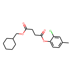 Succinic acid, cyclohexylmethyl 2-chloro-4-methylphenyl ester