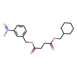 Succinic acid, cyclohexylmethyl 3-nitrobenzyl ester