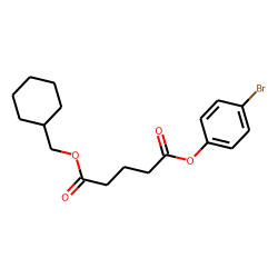 Glutaric acid, cyclohexylmethyl 4-bromophenyl ester