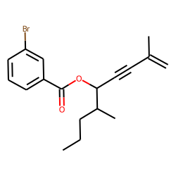 3-Bromobenzoic acid, 2,6-dimethylnon-1-en-3-yn-5-yl ester