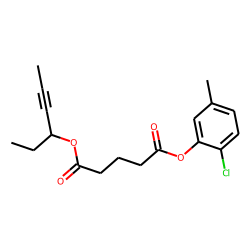 Glutaric acid, hex-4-yn-3-yl 2-chloro-5-methylphenyl ester