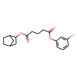 Glutaric acid, 2-norbornyl 3-chlorophenyl ester