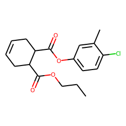 cis-Cyclohex-4-en-1,2-dicarboxylic acid, 4-chloro-3-methylphenyl propyl ester