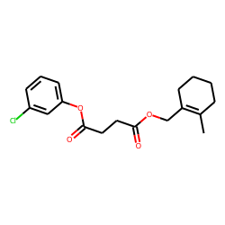 Succinic acid, 3-chlorophenyl (2-methylcyclohex-1-en-1-yl)methyl ester