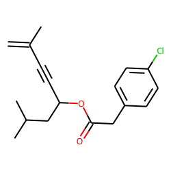 Benzeneacetic acid, 4-chloro-, 2,7-dimethyloct-1-en-3-yn-5-yl ester