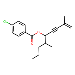 4-Chlorobenzoic acid, 2,6-dimethylnon-1-en-3-yn-5-yl ester