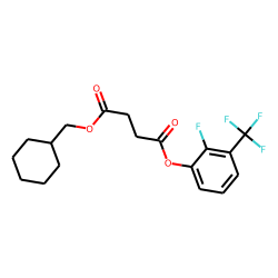 Succinic acid, cyclohexylmethyl 2-fluoro-3-(trifluoromethyl)phenyl ester