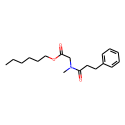 Sarcosine, N-(3-phenylpropionyl)-, hexyl ester