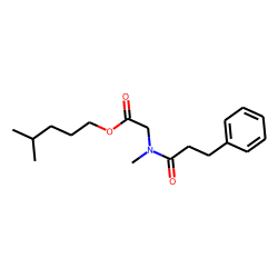 Sarcosine, N-(3-phenylpropionyl)-, isohexyl ester