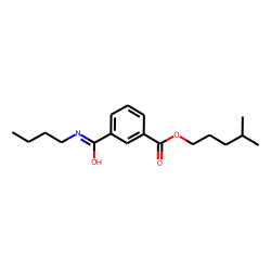 Isophthalic acid, monoamide, N-butyl-, isohexyl ester