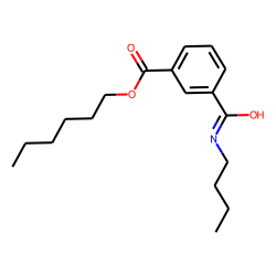 Isophthalic acid, monoamide, N-butyl-, hexyl ester
