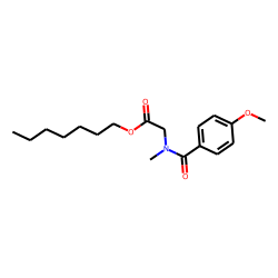 Sarcosine, N-(4-methoxybenzoyl)-, heptyl ester