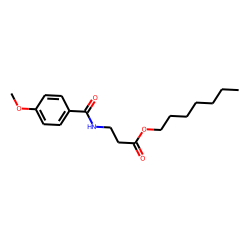 «beta»-Alanine, N-(4-methoxybenzoyl)-, heptyl ester