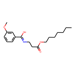 «beta»-Alanine, N-(3-methoxybenzoyl)-, heptyl ester