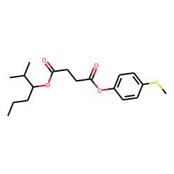 Succinic acid, 2-methylhex-3-yl 4-methylthiophenyl ester