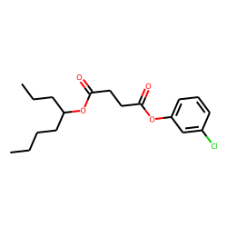 Succinic acid, 3-chlorophenyl 4-octyl ester