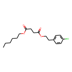 Succinic acid, 4-chlorophenethyl hexyl ester