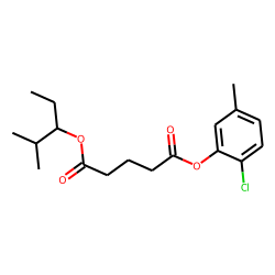 Glutaric acid, 2-methylpent-3-yl 2-chloro-5-methylphenyl ester