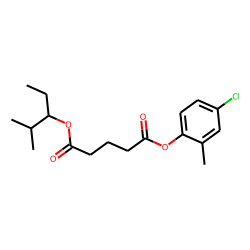 Glutaric acid, 2-methylpent-3-yl 2-methyl-4-chlorophenyl ester