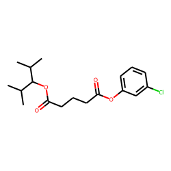 Glutaric acid, 3-chlorophenyl 2,4-dimethylpent-3-yl ester